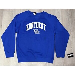 University of Kentucky Wildcats Crewneck Sweatshirt Size L Genuine Stuff NWT